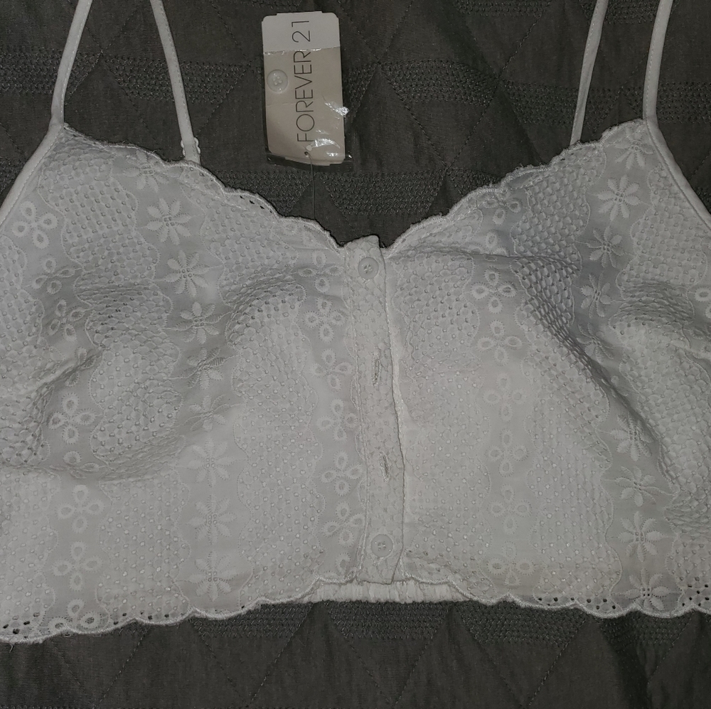 White crop top